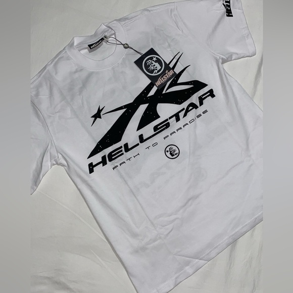 Hellstar White Graphic T-Shirt - Picture 1 of 4